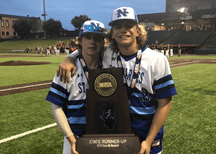 Kevin White with Team Member and HSA State Runner-Up Trophy