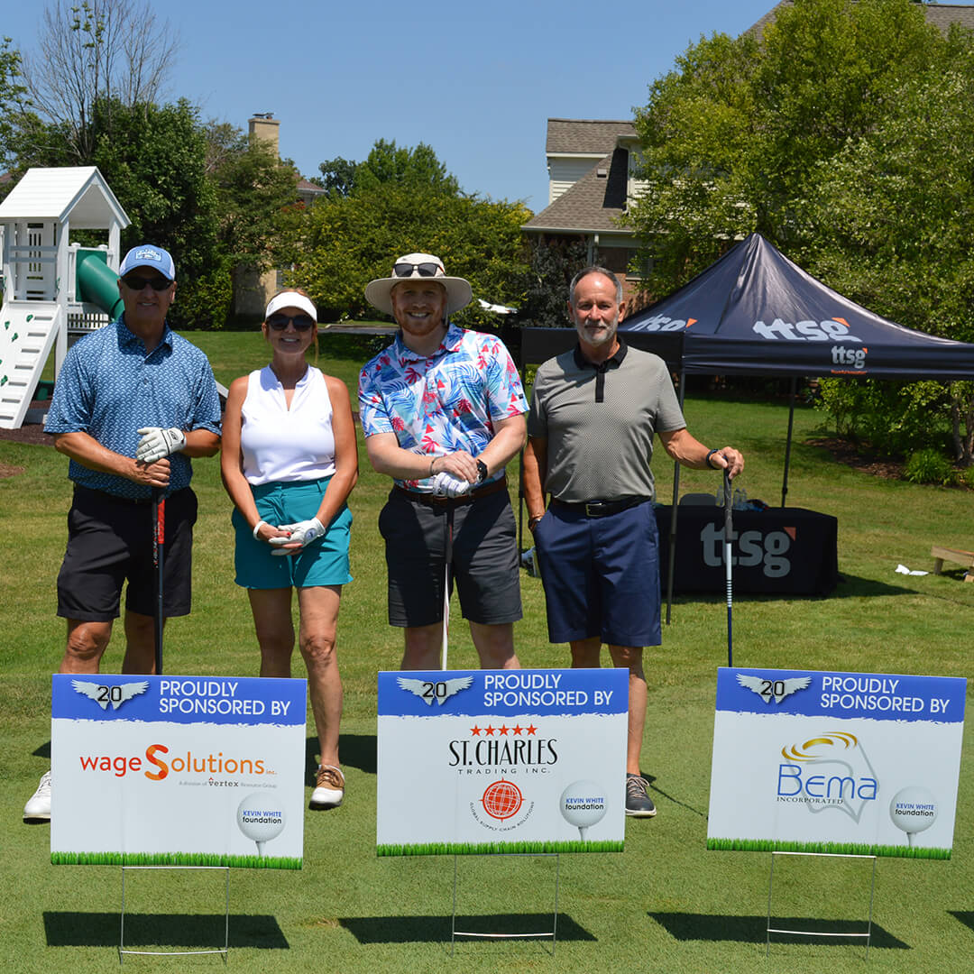 Golfers at Kevin White Foundation's First Annual Memorial Golf Event
