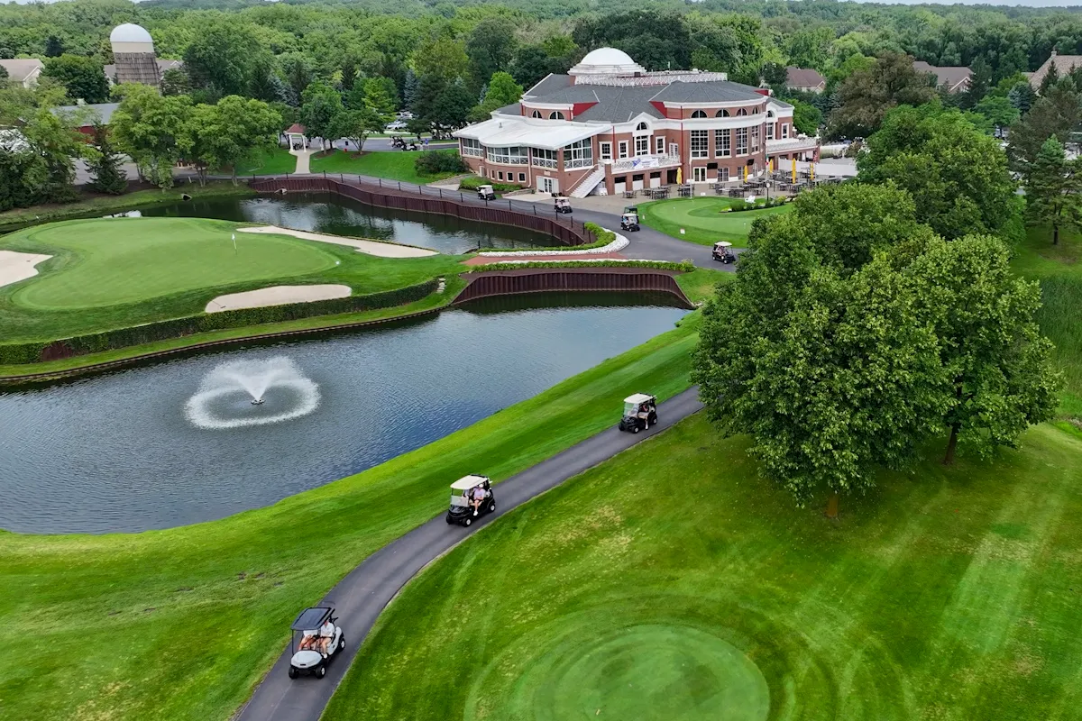 Aerial View of Royal Fox Country Club golf course